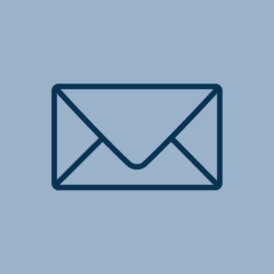 An icon of an envelope, representing email